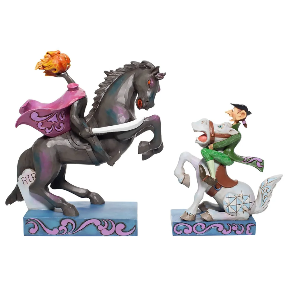 Disney Traditions Headless Horseman and Ichabod Crane Figurine TBC Image 1