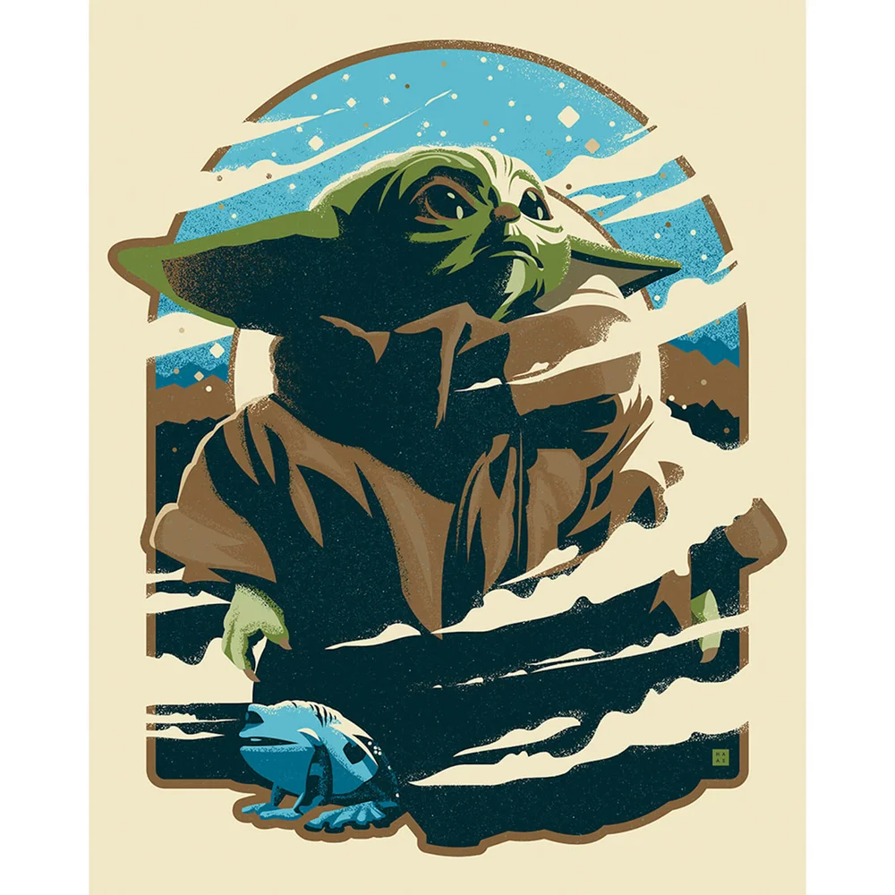 Star Wars The Mandalorian "Precious Bounty" Lithograph by Danny Haas Image 1