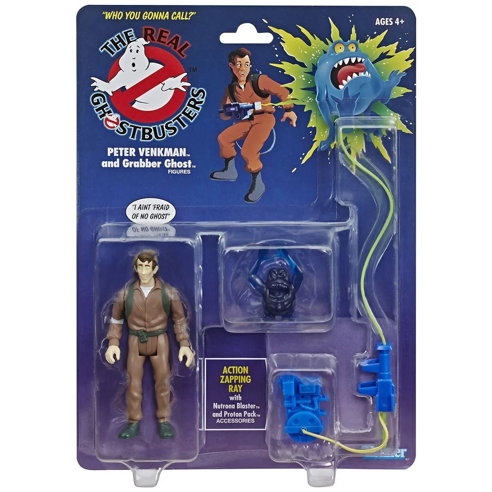 Hasbro Ghostbusters Kenner Classics Figurine articulée Peter Venkman et Grabber Ghost Retro Image 1