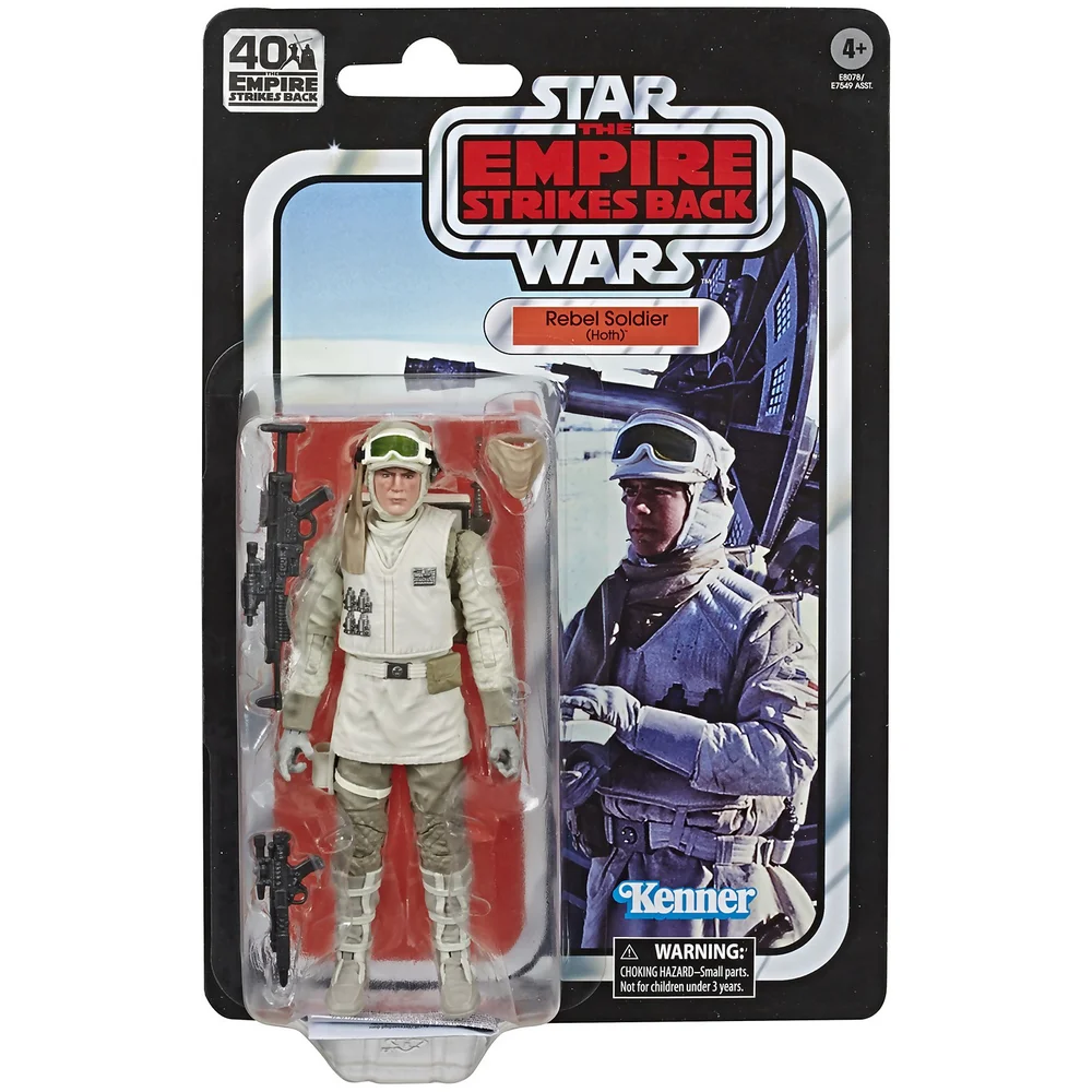 Hasbro Star Wars Série Noire Figurine articulée Rebel Trooper (Hoth) Jouet Image 1
