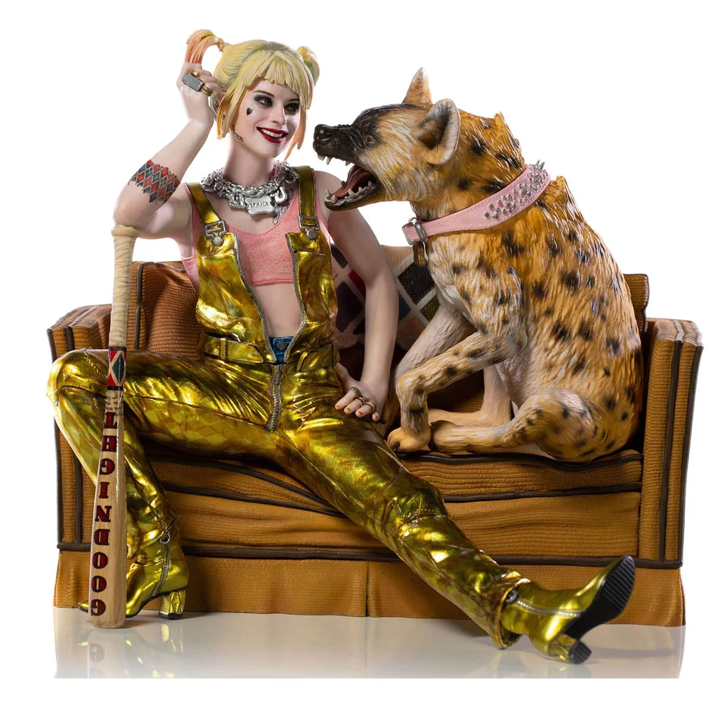 Iron Studios Birds of Prey Deluxe Statuette deluxe à l'échelle 1/10 Harley Quinn et Bruce 13 cm Image 1