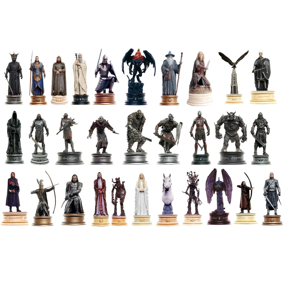 Lot de 30 figurines Collector Le Seigneur des Anneaux Échelle 1/25 - Eaglemoss Image 1