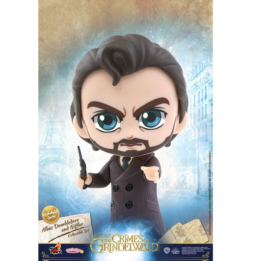 Hot Toys Les Animaux Fantastiques : Les Crimes de Grindelwald Cosbaby Albus Dumbledore et Niffler - Taille S (Lot de 2) Image 1