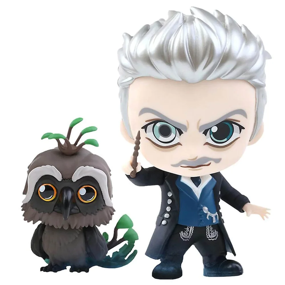 Hot Toys Les Animaux Fantastiques : Les Crimes de Grindelwald Cosbaby Gellert Grindelwald et Augurey - Taille S (Lot de 2) Image 1