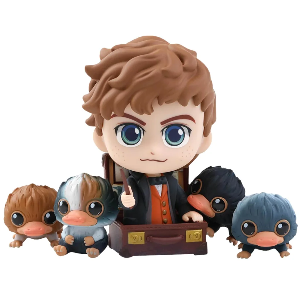 Lot de 5 figurines Cosbaby Norbert Dragonneau et Bébé Niffleur Les Animaux fantastiques : Les crimes de Grindelwald - Hot Toys Image 1