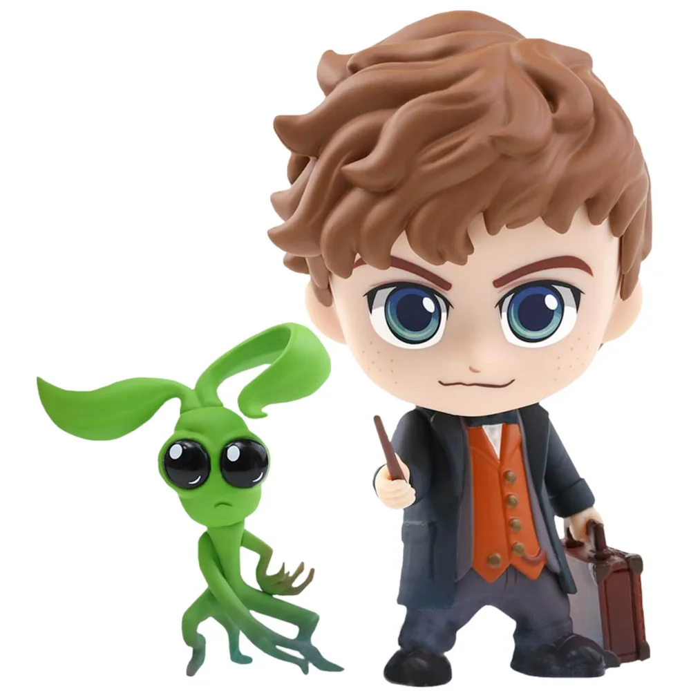 Hot Toys Les Animaux Fantastiques :Les Crimes de Grindelwald Cosbaby Newt Scamander et Bowtruckle - Taille S (Lot de 2) Image 1