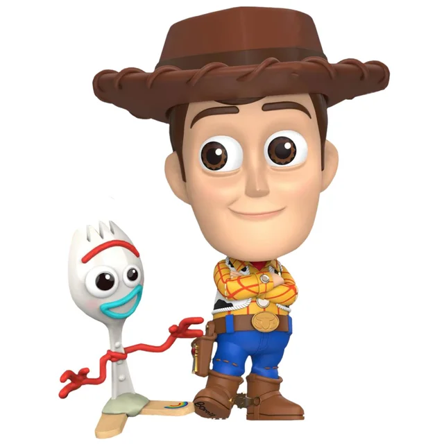 Hot Toys Toy Story 4 Cosbaby Woody et Forky - Taille S (Lot de 2)