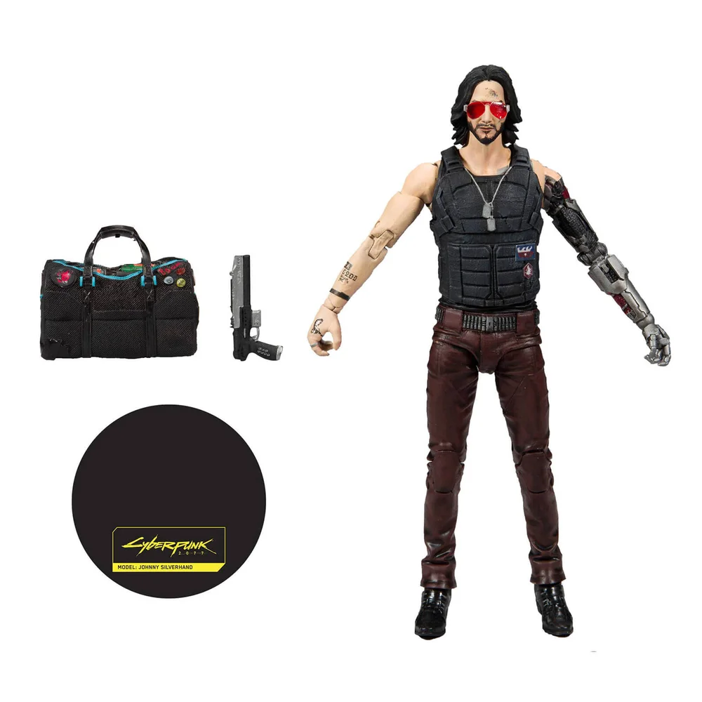 McFarlane Cyberpunk 2077 2 Figurine articulée Johnny Variant à l'échelle 18 cm Image 1