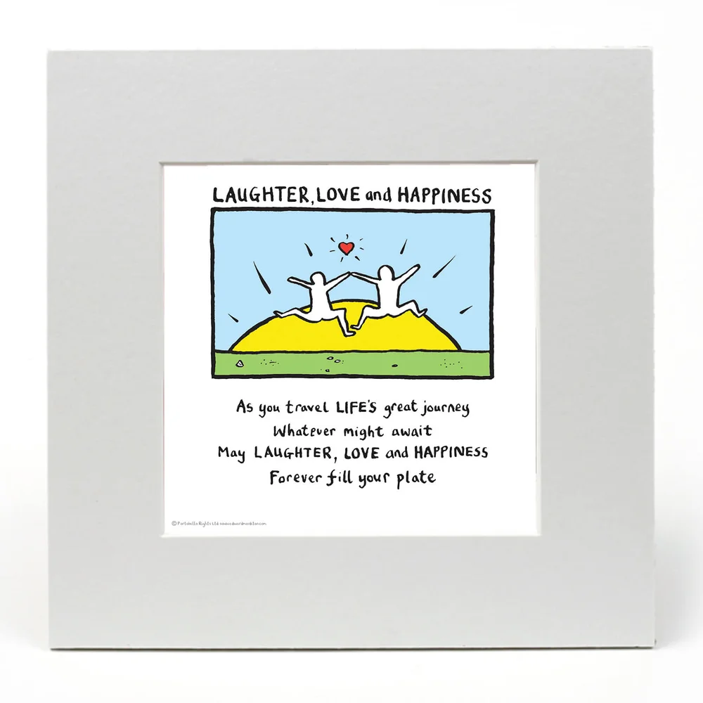 Laughter, Love and Happiness Par Edward Monkton Image 1