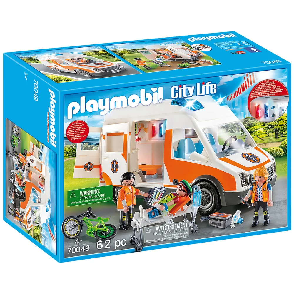 Playmobil City Life Ambulance avec Lumières et Son (70049) Image 1