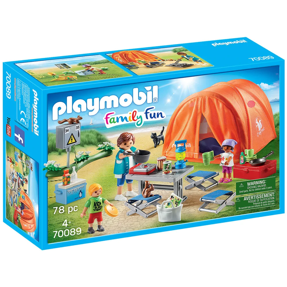 Playmobil Family Fun Le Camping Tente et campeurs (70089) Image 1