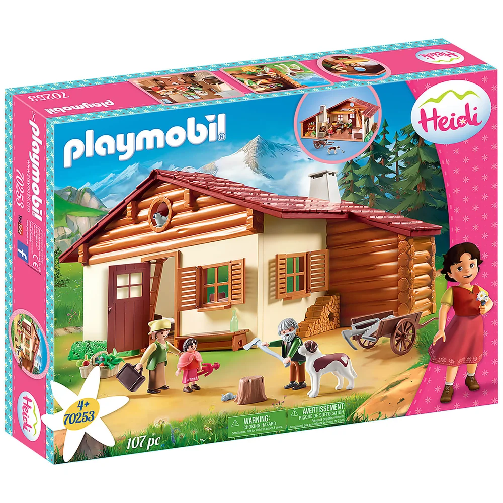 Playmobil Heidi avec grand-père et chalet (70253) Image 1