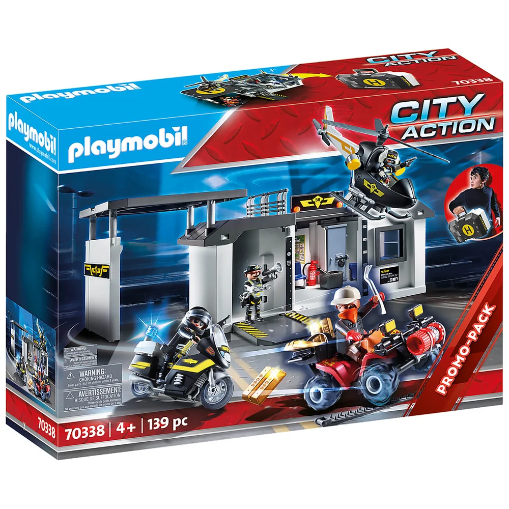 Playmobil City Quartier général transportable policiers d'élite (70338) Image 1