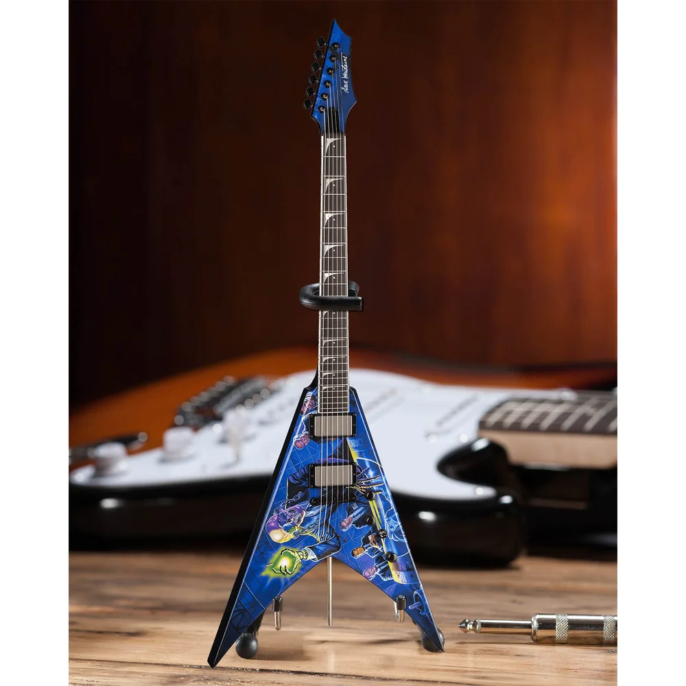 Axe Heaven Megadeath Signature Réplique de la guitare Miniature V Rust In Peace Image 1