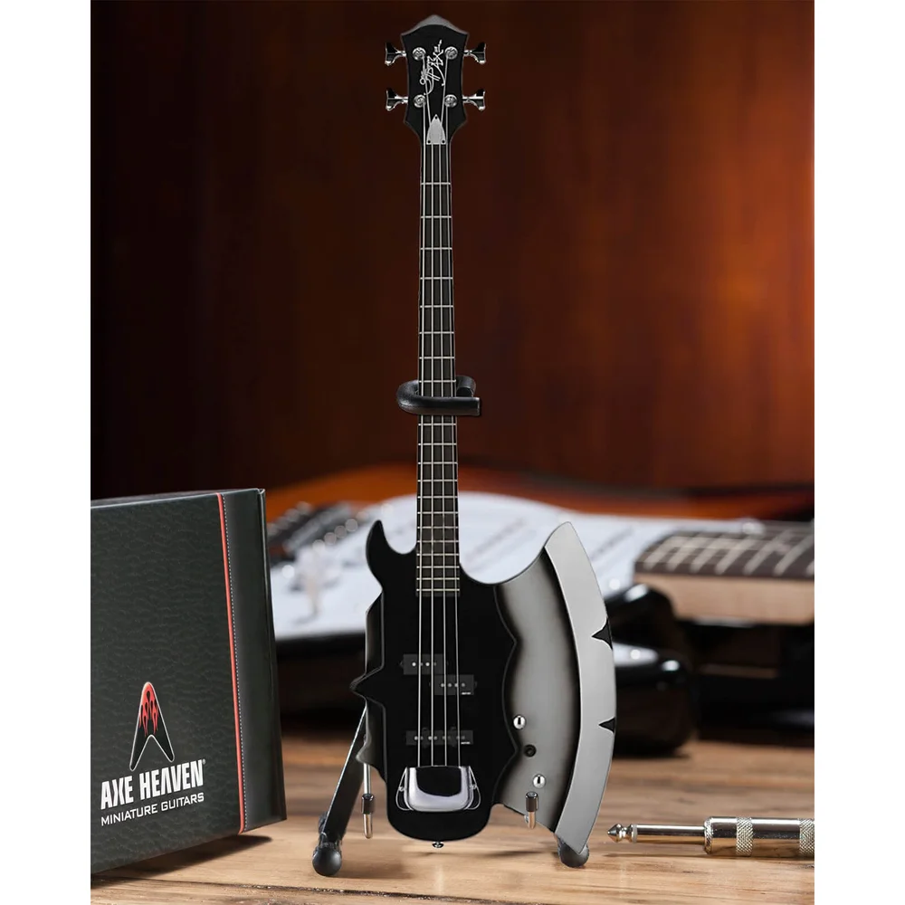 Axe Heaven KISS Gene Simmons Signature Axe Bass Miniature Guitar Replica Image 1