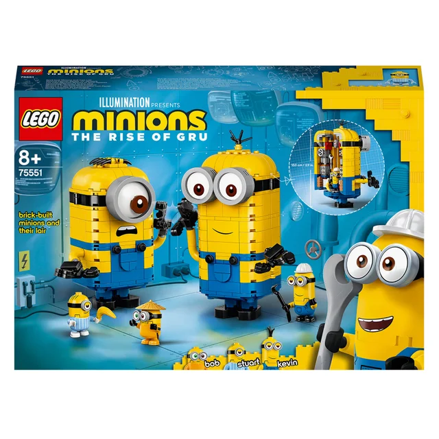 LEGO Minions : Ensemble de Jeux de Construction Les maxi-figurines Minions et leurs repaires (75551)