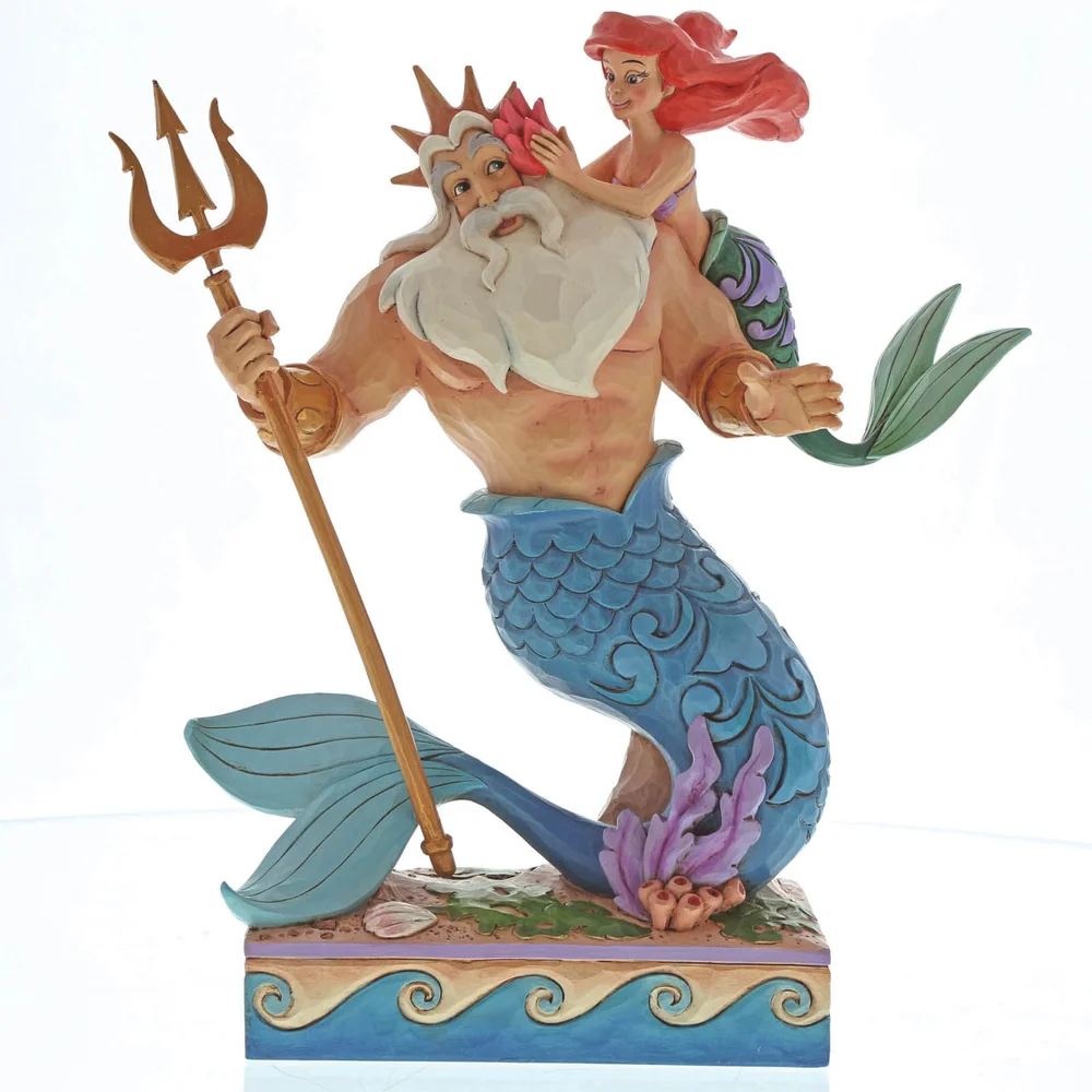 Enesco Disney Traditions Daddy's Little Princess - Figurine Ariel et Triton 25 cm Image 1