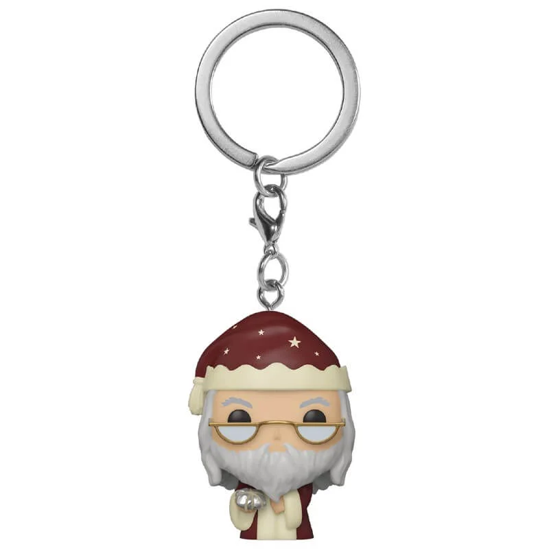Harry Potter Holiday Albus Dumbledore Pop! Keychain Image 1