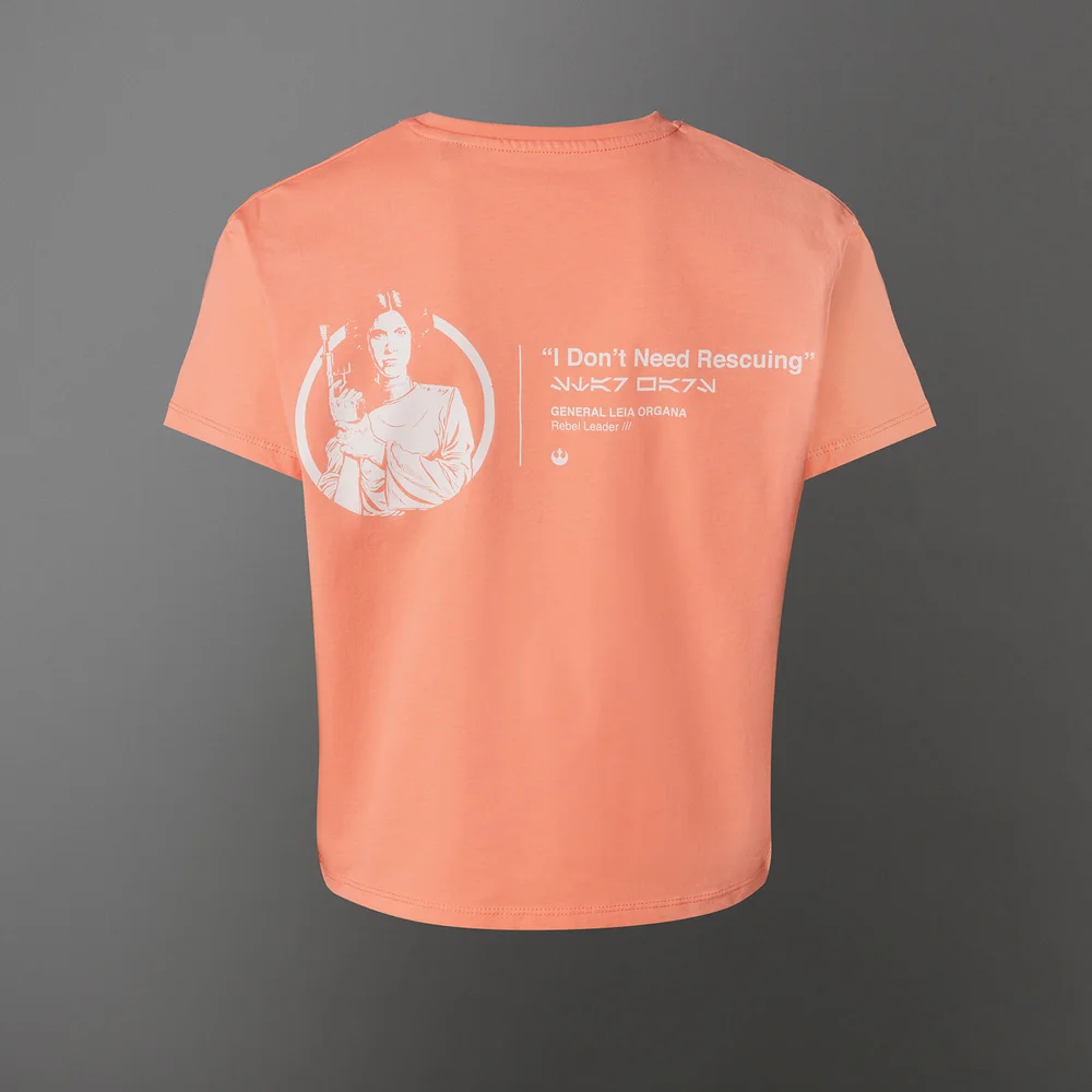T-shirt Star Wars Princess Leia Cropped - Corail - Femme - XS Image 1