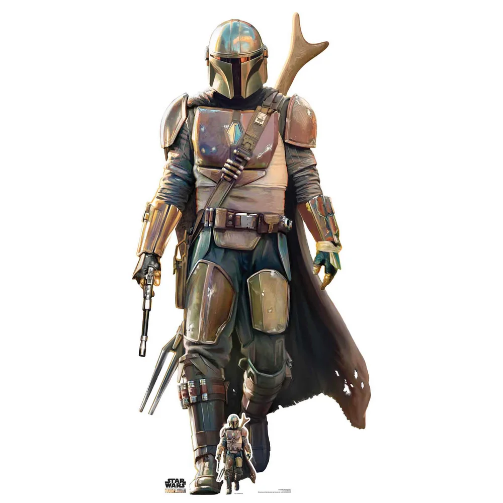 The Mandalorian - Le Tireur Solitaire - Découpe en Carton Surdimensionnée Image 1