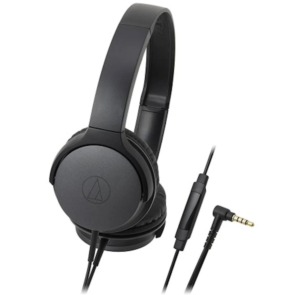 Audio Technica Portable On Ear Headphones - Black Image 1