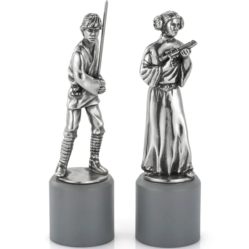Pièces d'échec Luke et Leia Star Wars - Royal Selangor Image 1