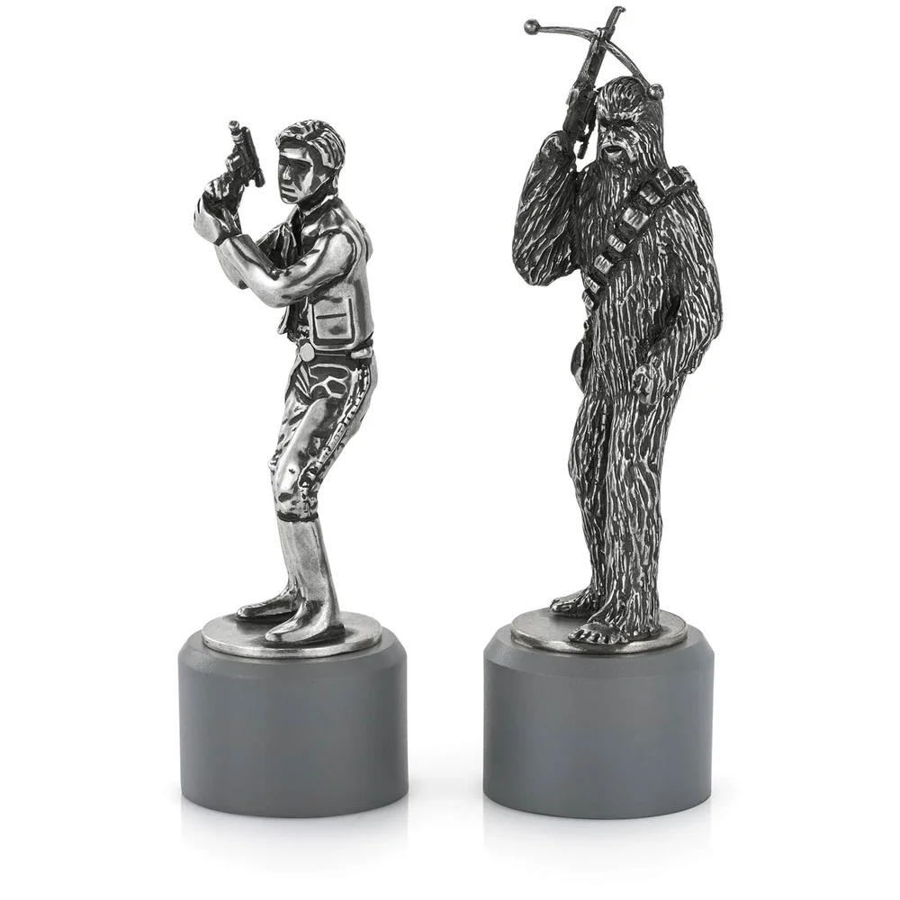 Royal Selangor Star Wars - Pièces d'échecs en étain Han Solo et Chewbacca (Évêque) Image 1