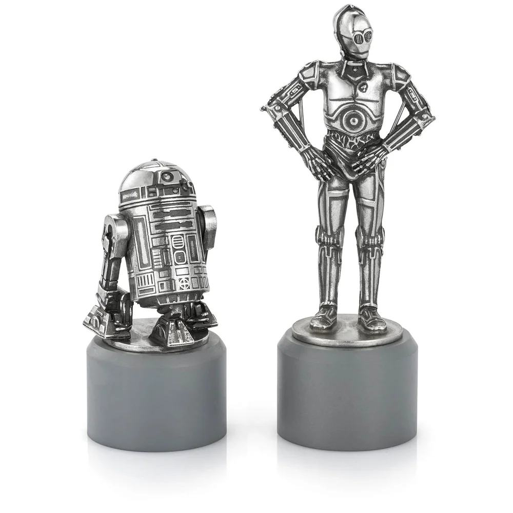Royal Selangor Star Wars - Pièces d'échecs en étain R2D2 et C3PO (Chevaliers) Image 1