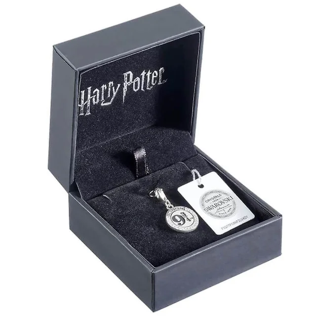 Collier plate-forme 9 3/4 en argent sterling agrémenté de cristaux Swarovski Harry Potter