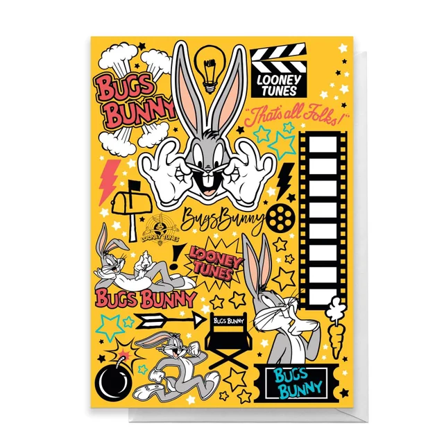 Looney Tunes Happy Birthday Greetings Card