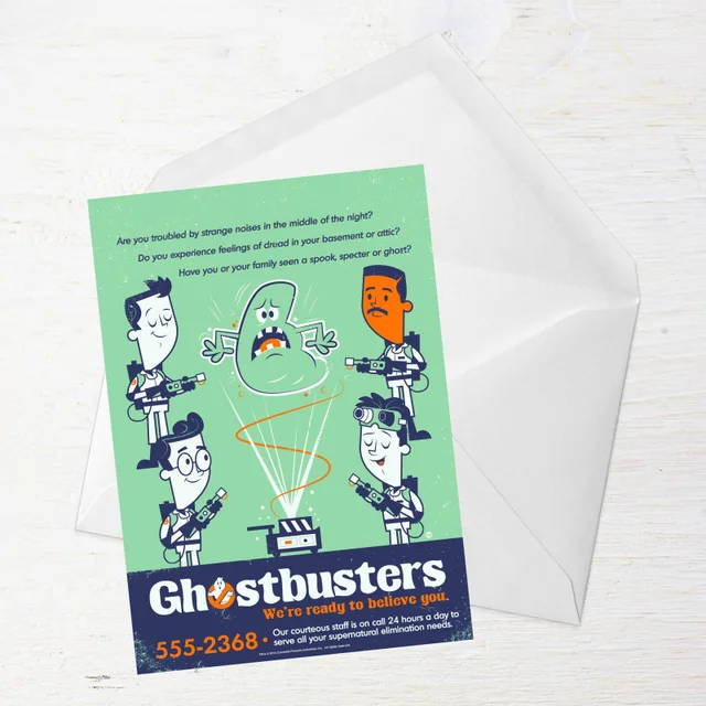 Ghostbusters We Believe You Greetings Card