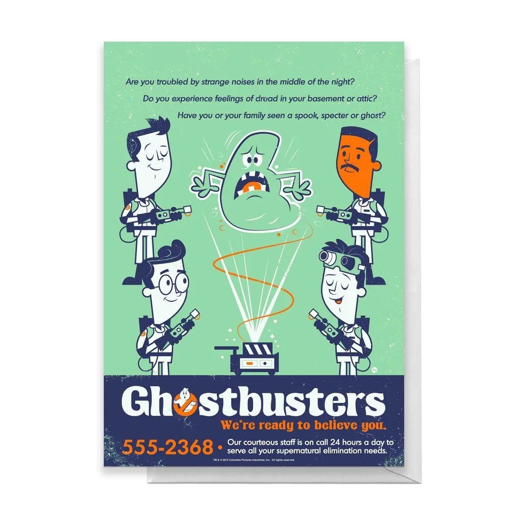 Ghostbusters We Believe You Greetings Card - Standard Card Image 1