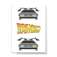Back To The Future DeLorean Greetings Card - undefined undefined