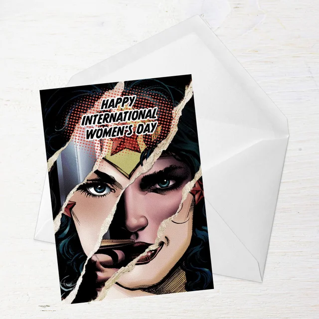 Wonder Woman International Women's Day Greetings Card