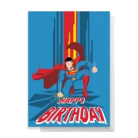 Superman Happy Birthday Greetings Card