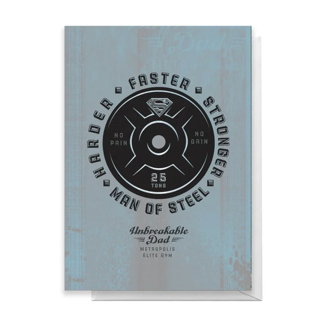 Superman Fathers Day Greetings Card