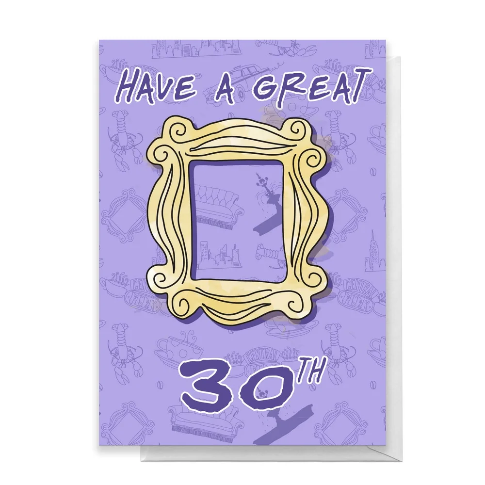 Friends Birthday 30th Greetings Card - Large Card Image 1