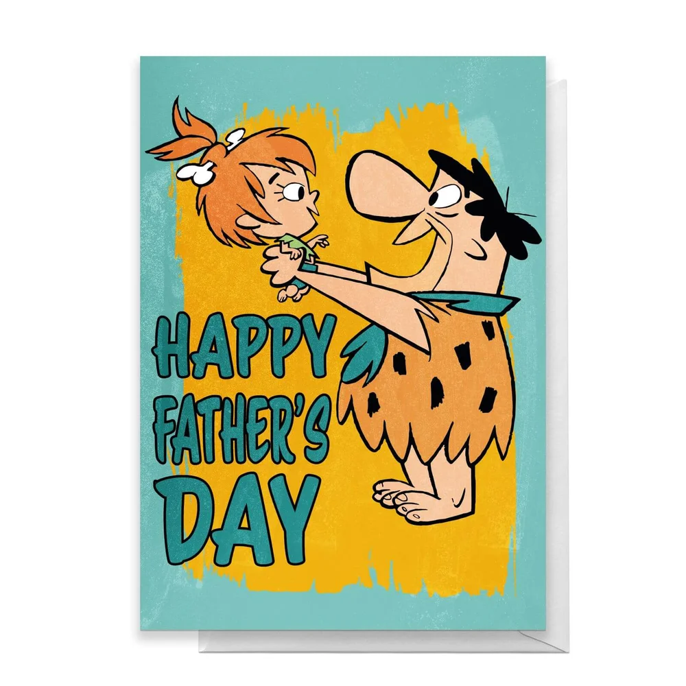 Flintstones Happy Father's Day Greetings Card - Giant Card Image 1