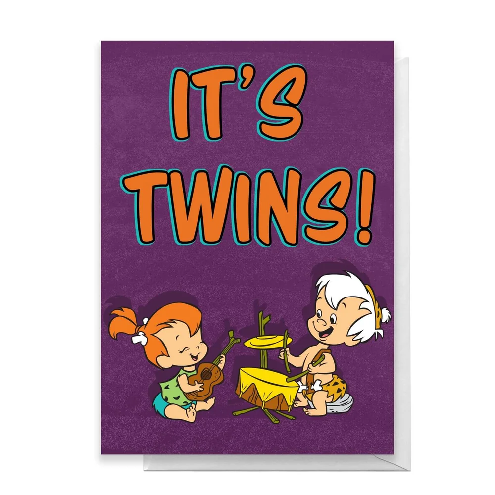 Flintstones It's Twins Greetings Card - Standard Card Image 1