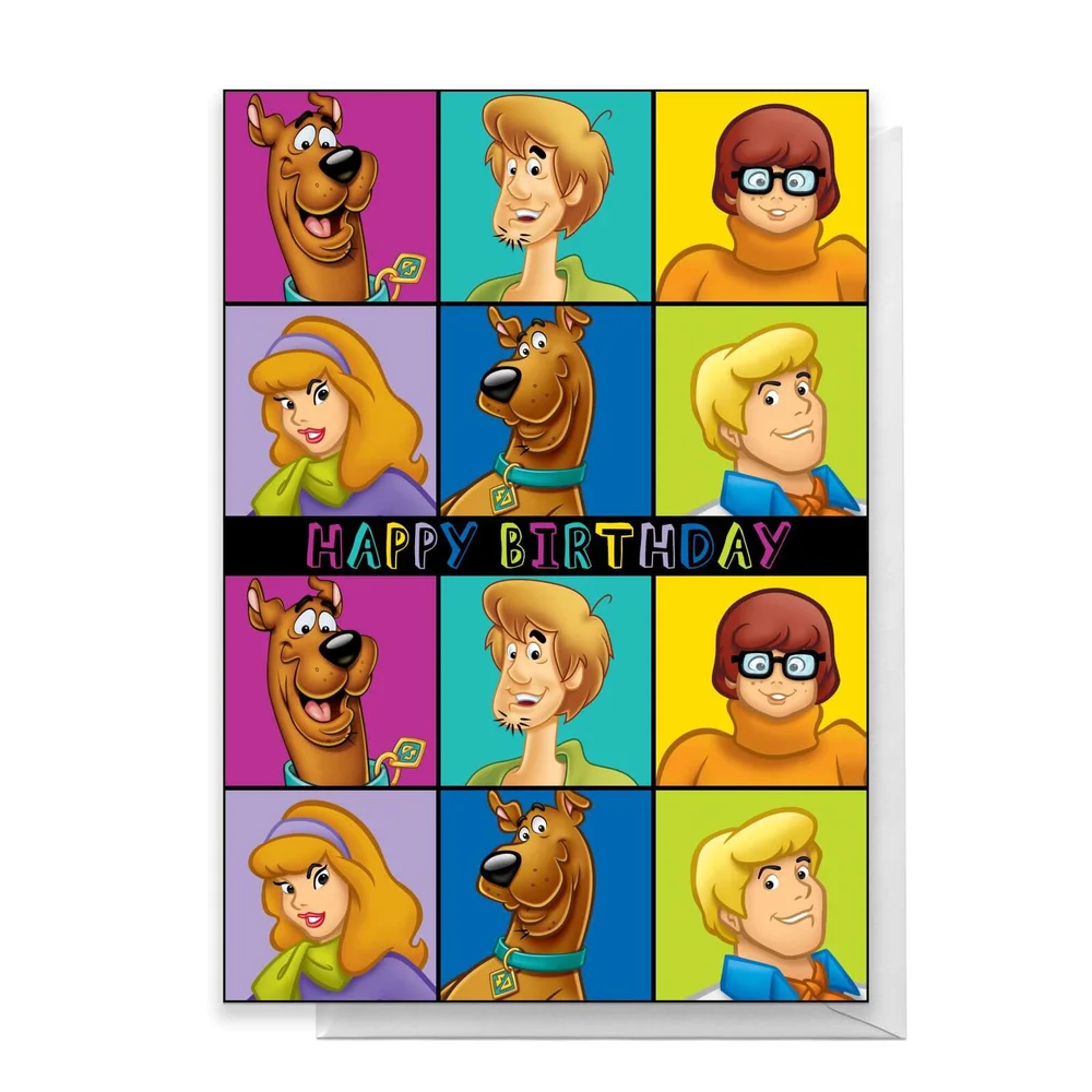 Scooby Doo Gang Happy Birthday Greetings Card - Standard Card Image 1