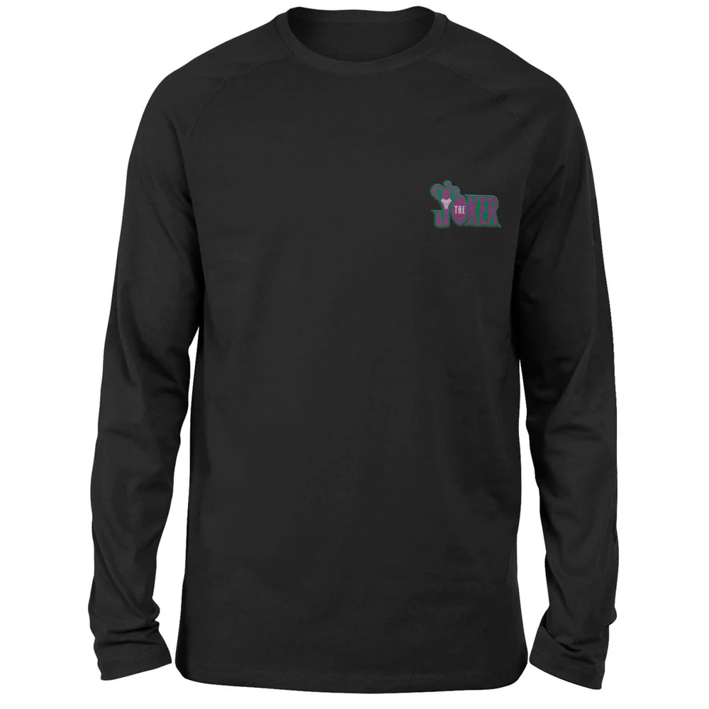 T-shirt à manches longues DC Joker - Brodé - Noir - Unisexe - S Image 1