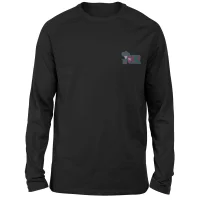 T-shirt à manches longues DC Joker - Brodé - Noir - Unisexe