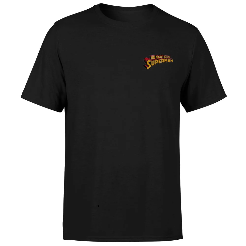 T-shirtDC Superman - Brodé - Noir - Unisexe - S Image 1