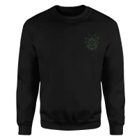 Sweat-shirt Rick and Morty Rick - Brodé - Noir - Unisexe - undefined undefined