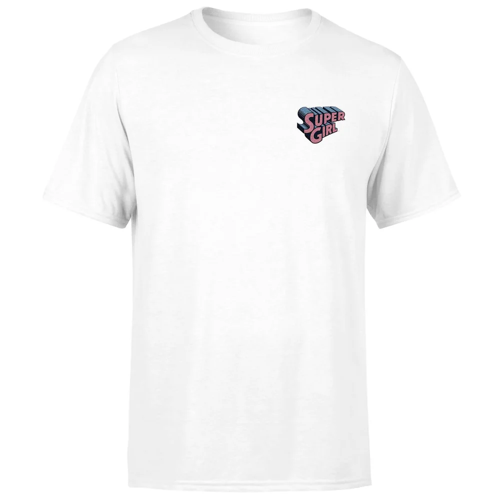 T-shirtDC Super Girl - Brodé - Blanc - Unisexe - S Image 1