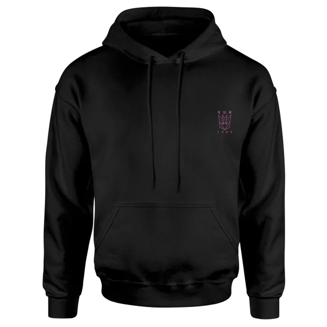 Sweat à capuche Transformers Decepticons - Brodé - Noir - Unisexe