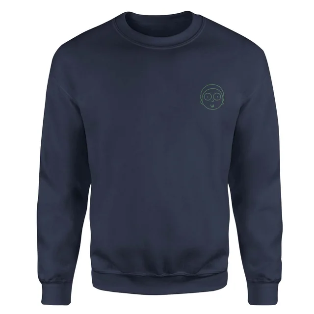 Sweat-shirt Rick and Morty Morty - Brodé - Bleu Marine - Unisexe