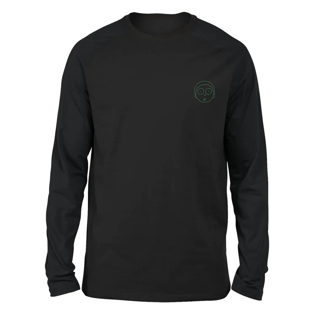 T-shirt à manches longues Rick and Morty Morty - Brodé - Noir - Unisexe - S Image 1