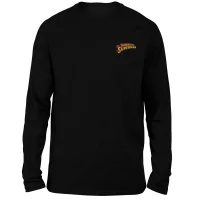 T-shirt à manches longues DC Superman - Brodé - Noir - Unisexe