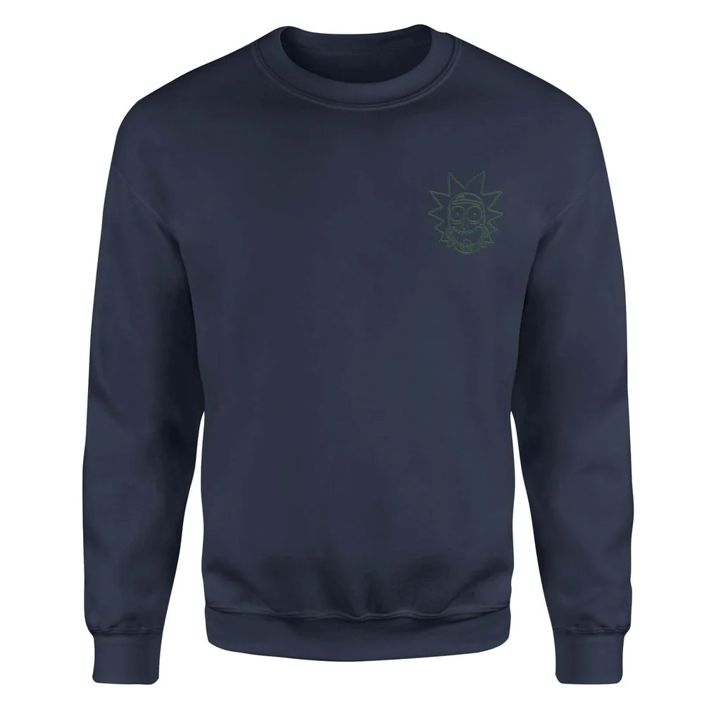 Sweat-shirt Rick and Morty Rick - Brodé - Bleu Marine - Unisexe - S Image 1